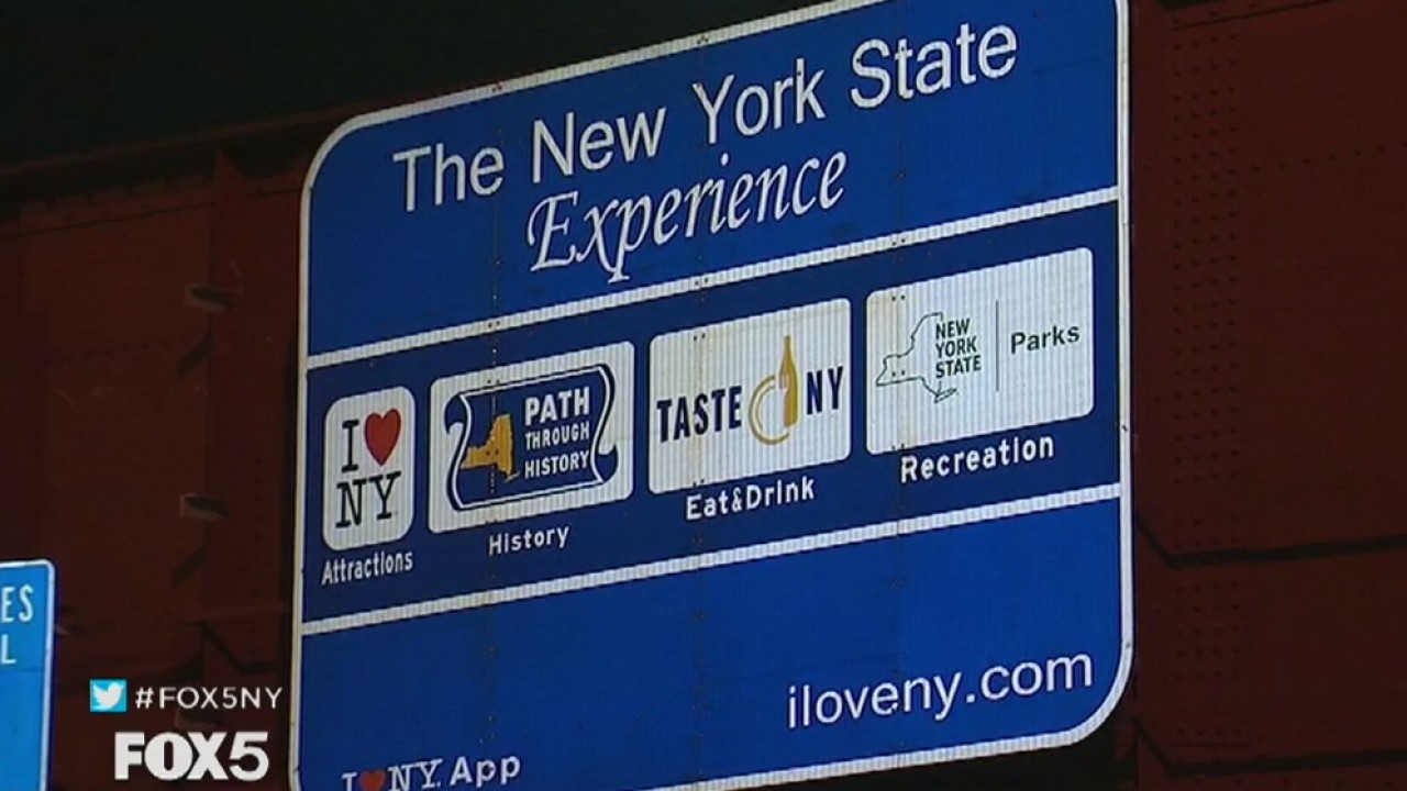 Conflict over highway signs