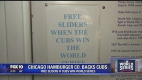 Free sliders if Cubs win the World Series