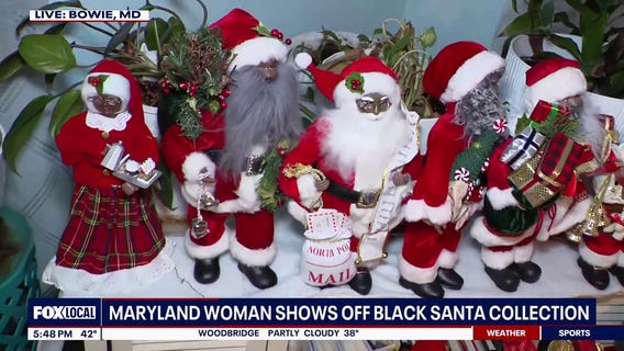 Black Santa-land! Maryland woman shows off collection of Black Santa memorabilia
