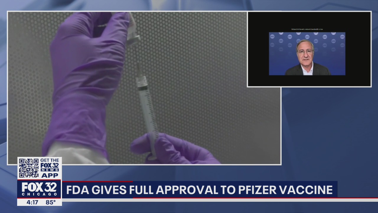 FDA gives full approval to Pfizer vaccine