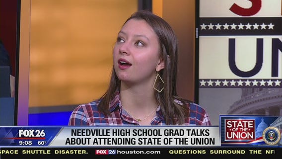 Needville HS student back from SOTU