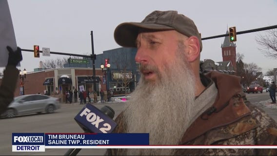 Saline Township residents protest data center proposal