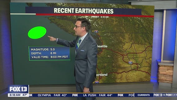 5.0 magnitude earthquake strikes near Vancouver Island