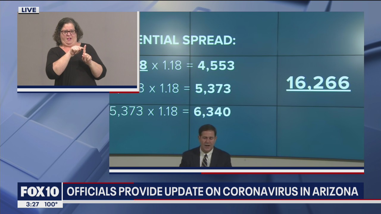 Full news conference: Ducey orders closure of bars, gyms, movie theaters, water parks, and tubing