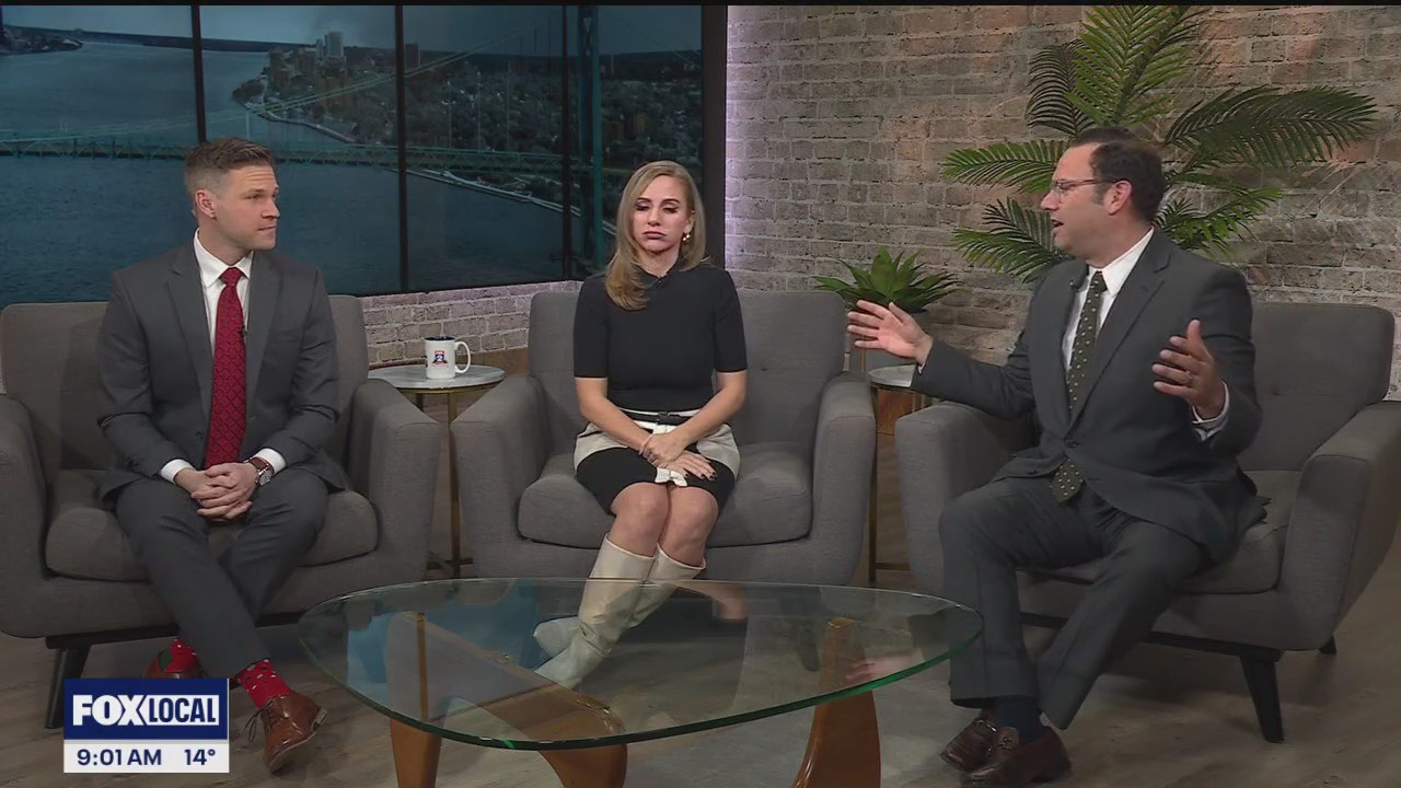 Snowy commute in Metro Detroit