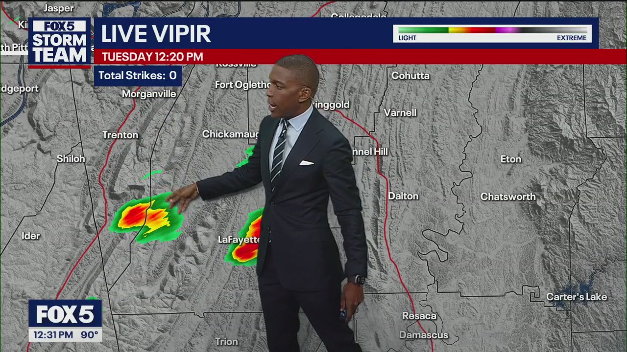 Tuesday midday weather forecast