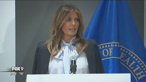 First Lady Melania Trump speaks out on cyberbullying