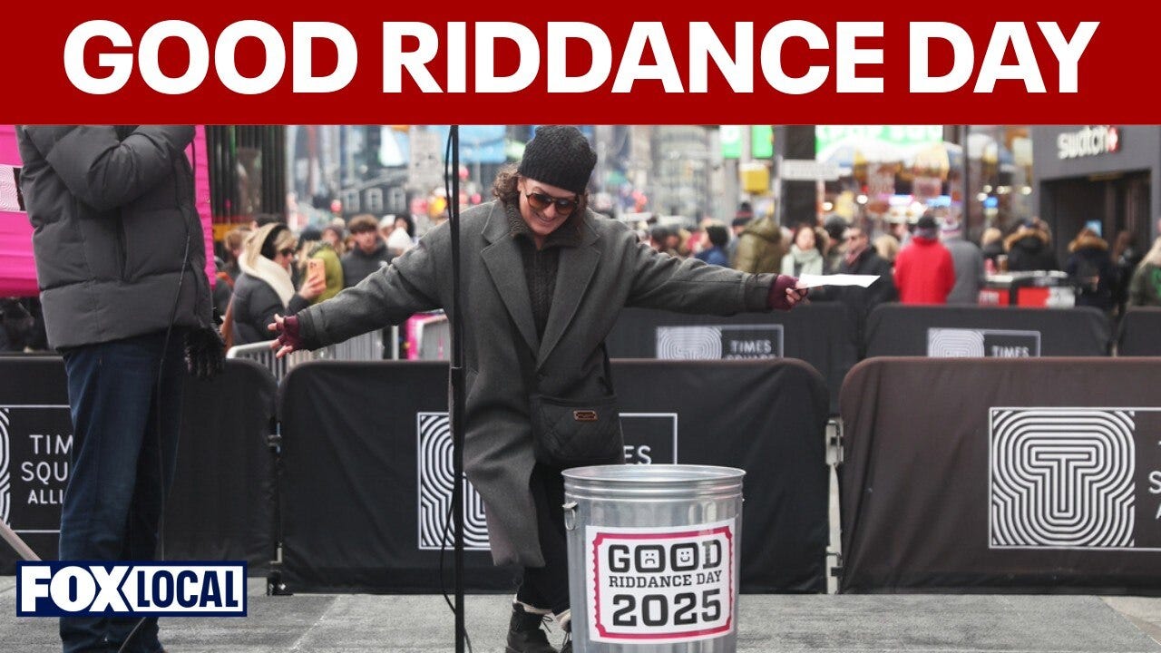 New Yorkers celebrate 'Good Riddance Day'