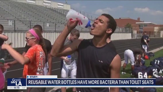 Reusable water bottles have more bacteria than toilet seats: Study