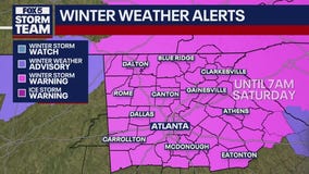 Winter Storm Warning: Icy, slushy road
