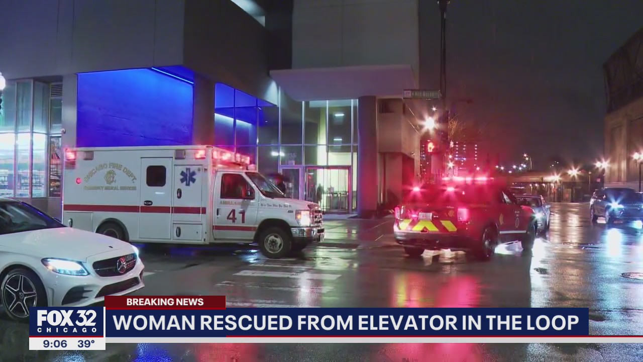Woman rescued from elevator in downtown Chicago