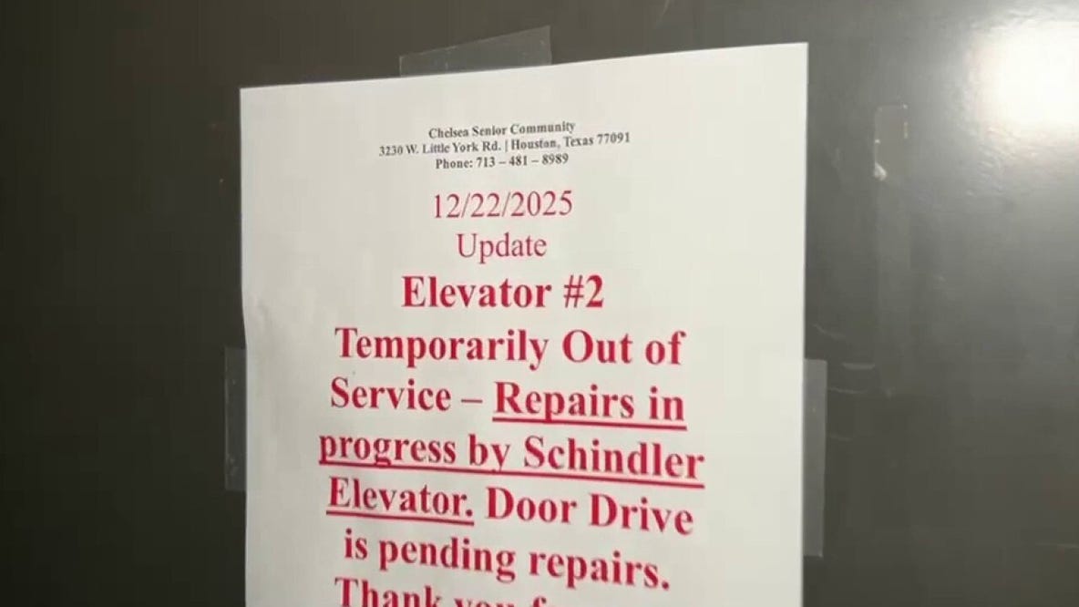 Acres Homes senior living residents frustrated after elevator stopped working for weeks