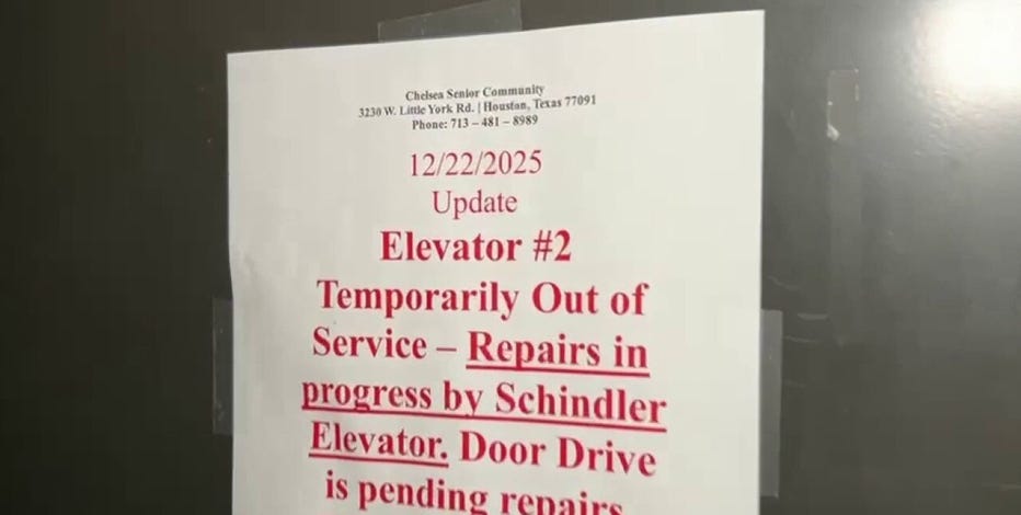 Acres Homes senior living residents frustrated after elevator stopped working for weeks