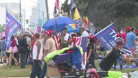 Police: 'Unlawful assembly' declared in Beverly Hills after protester, Trump supporter clash