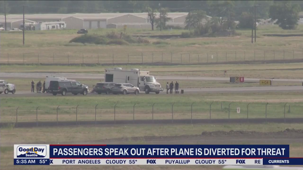 Passengers speak out after plane is diverted to Spokane