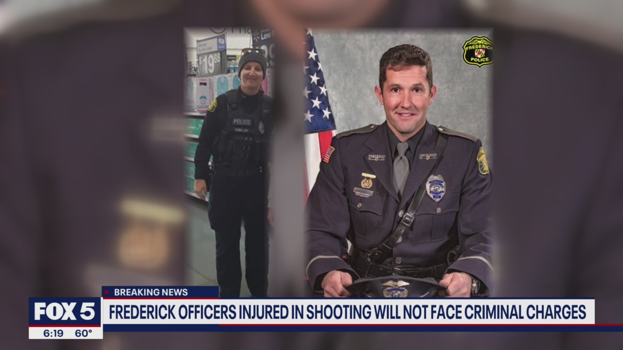 Frederick officers injured in shooting will not face criminal charges ...