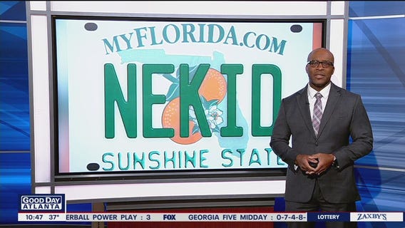 Rejected Florida license plates
