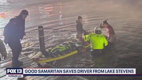 Good Samaritan saves driver from Lake Stevens