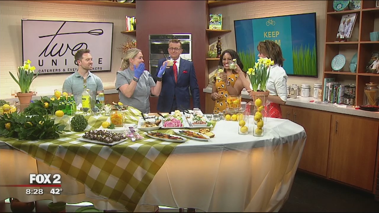 Crisp spring centric cocktails with Two Unique