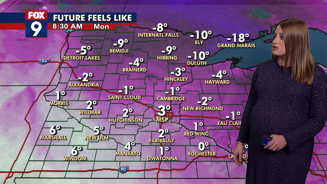 Wind chills push temps into single digits