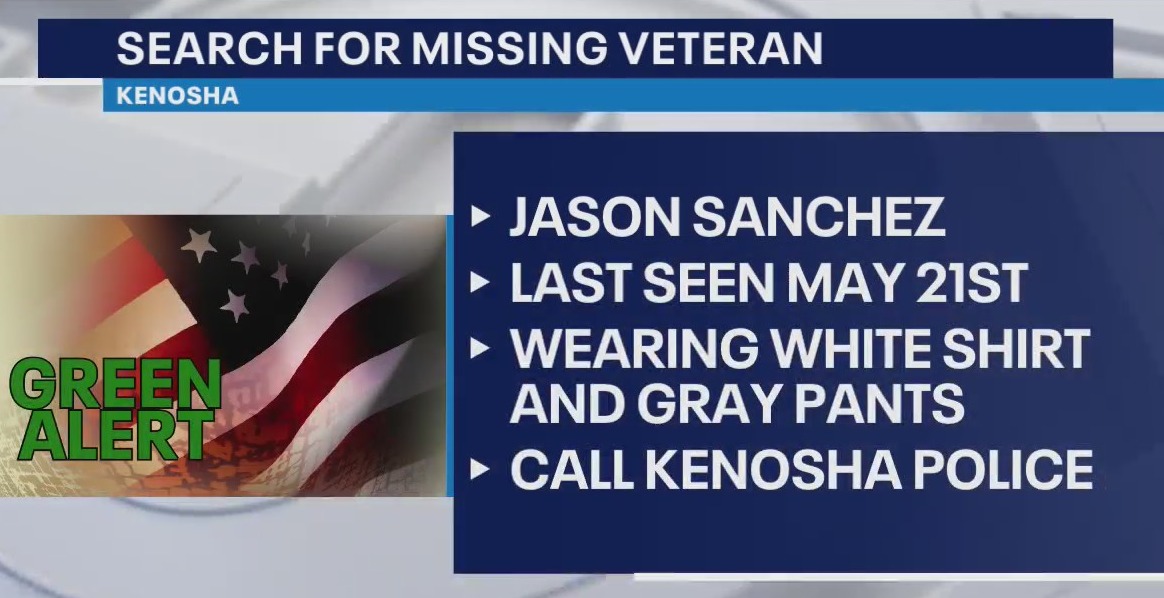 Green Alert for missing Kenosha veteran