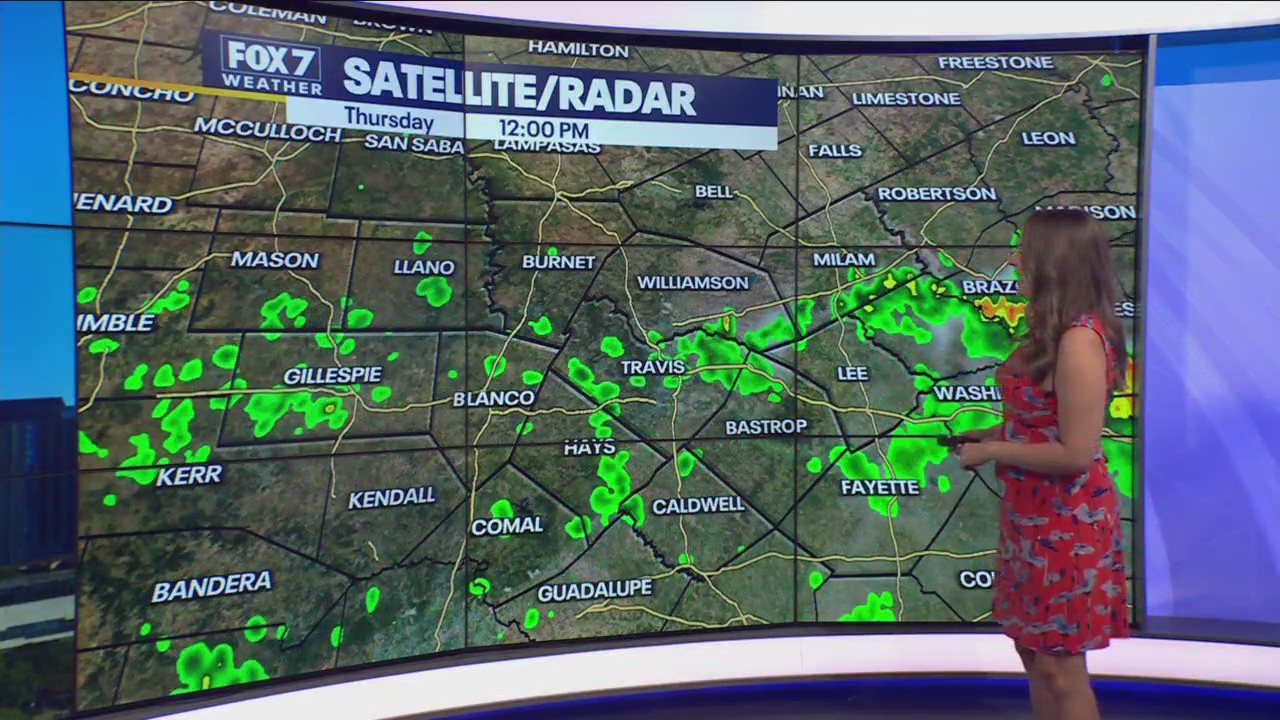 Austin weather: Spotty rain, cooler temps