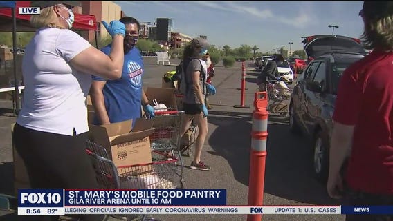 St. Mary's Food Bank holds mobile food pantry at Gila River Arena