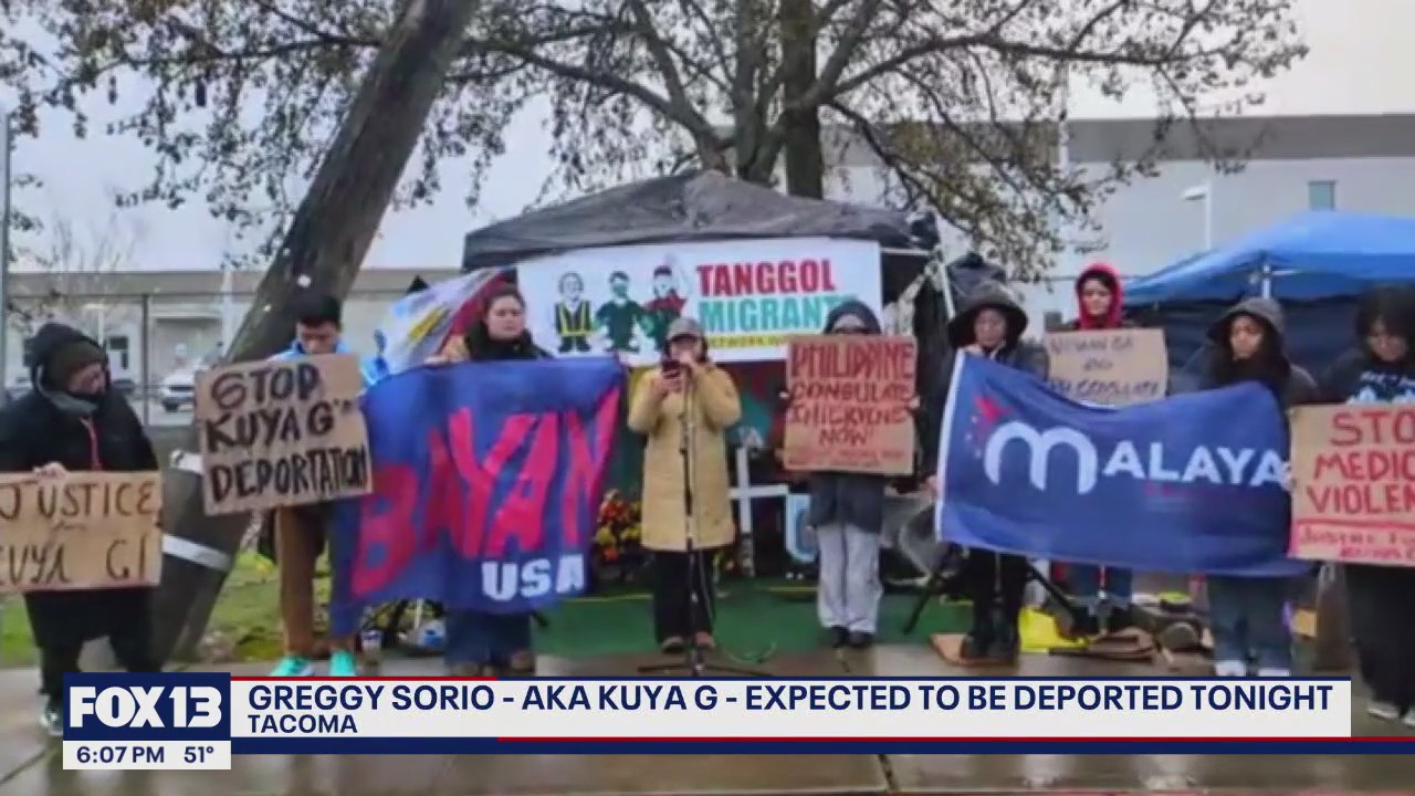 Supporters protest planned deportation of ill Filipino detainee at Northwest ICE center