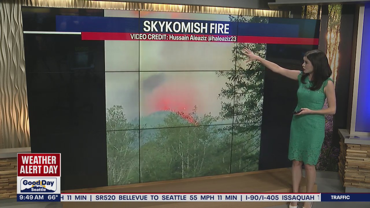 Smoky weekend forecast as wildfires spark up in the Puget Sound region