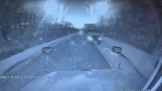 Hero school bus driver avoids head-on crash with semi