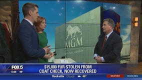 Gov't worker accused of stealing $15K fur from MGM casino coat check