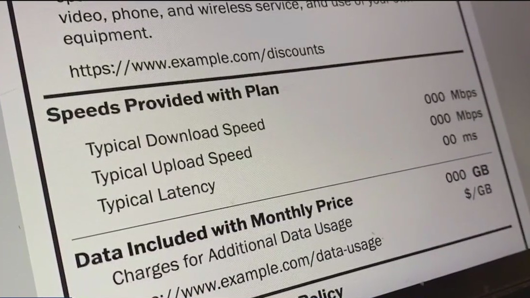 New 'nutrition labels' for internet plans
