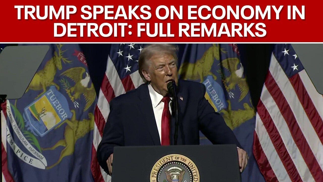 Trump speaks at Detroit Economic Club