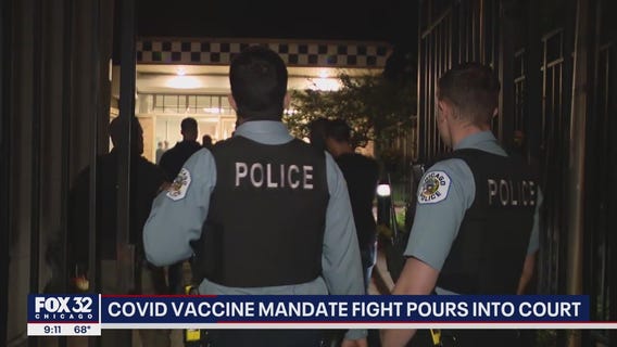 Vaccine mandate fight between city, police union pours into court