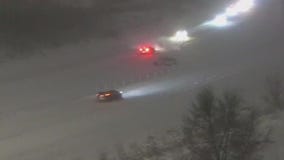 Vehicle spins out live on morning news