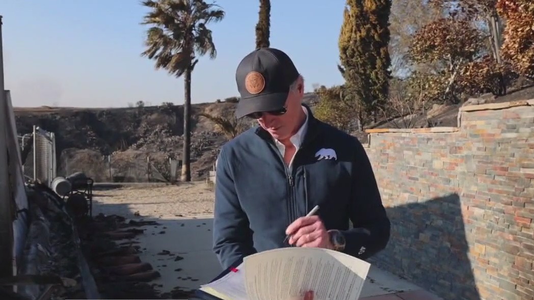 Gov. Newsom orders fast fire zone cleanup