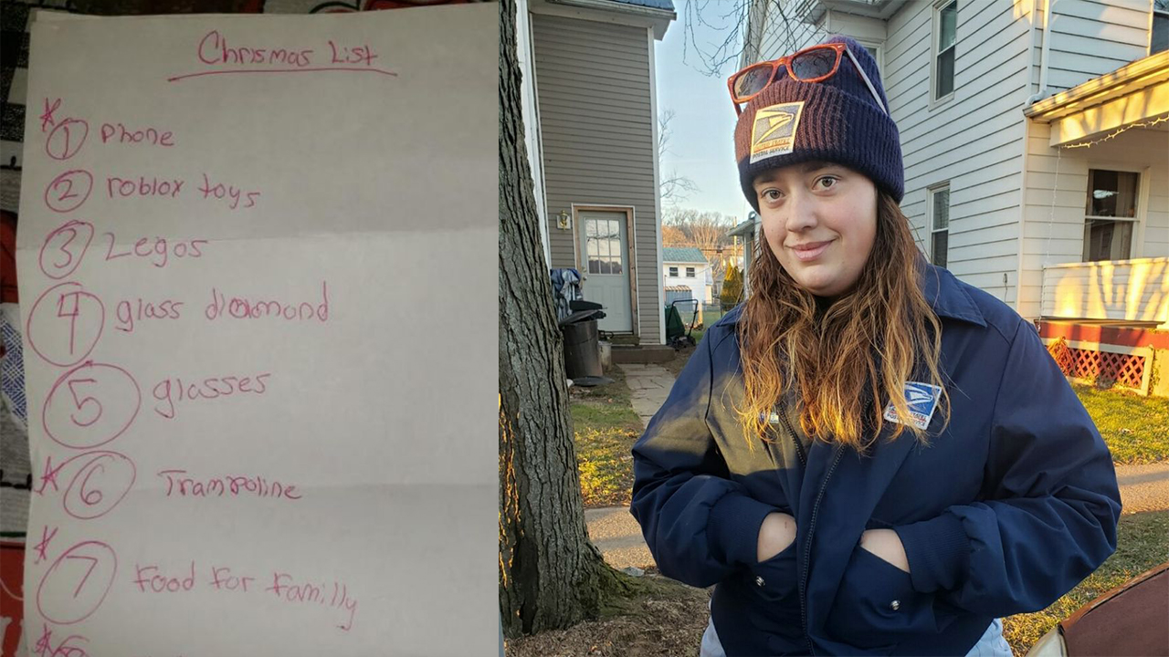 Postal worker answers boy's letter to Santa asking for food, clothing for family