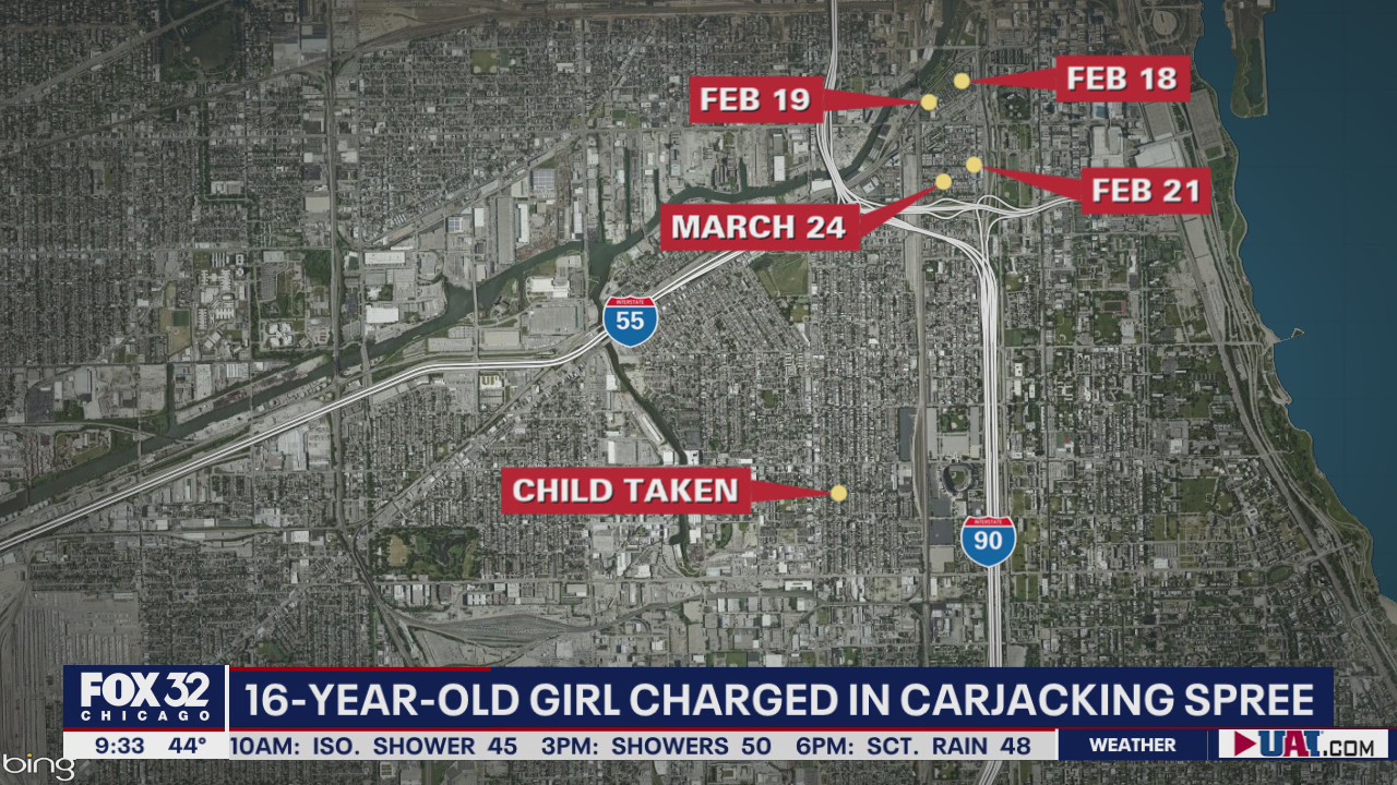 16-year-old girl charged in Chicago carjacking spree