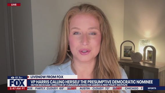 VP Harris calling herself the presumptive Dem. nom