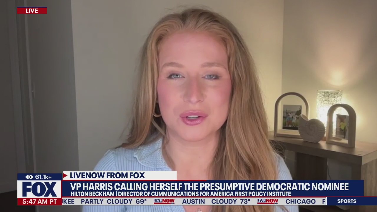 VP Harris calling herself the presumptive Dem. nom