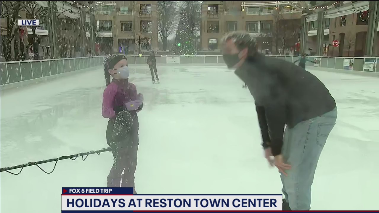 Ice skating fun at Holidays at Reston Town Center