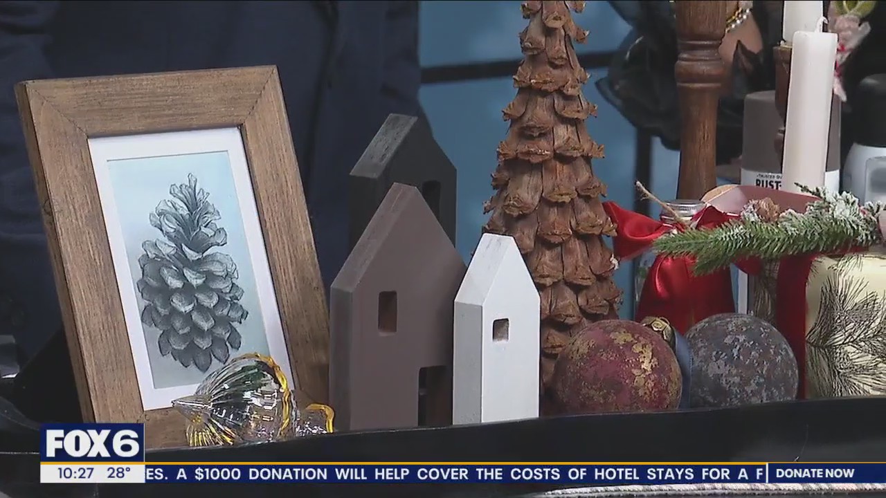 Holiday gift tray exchange; DIY holiday ideas from Rust-Oleum