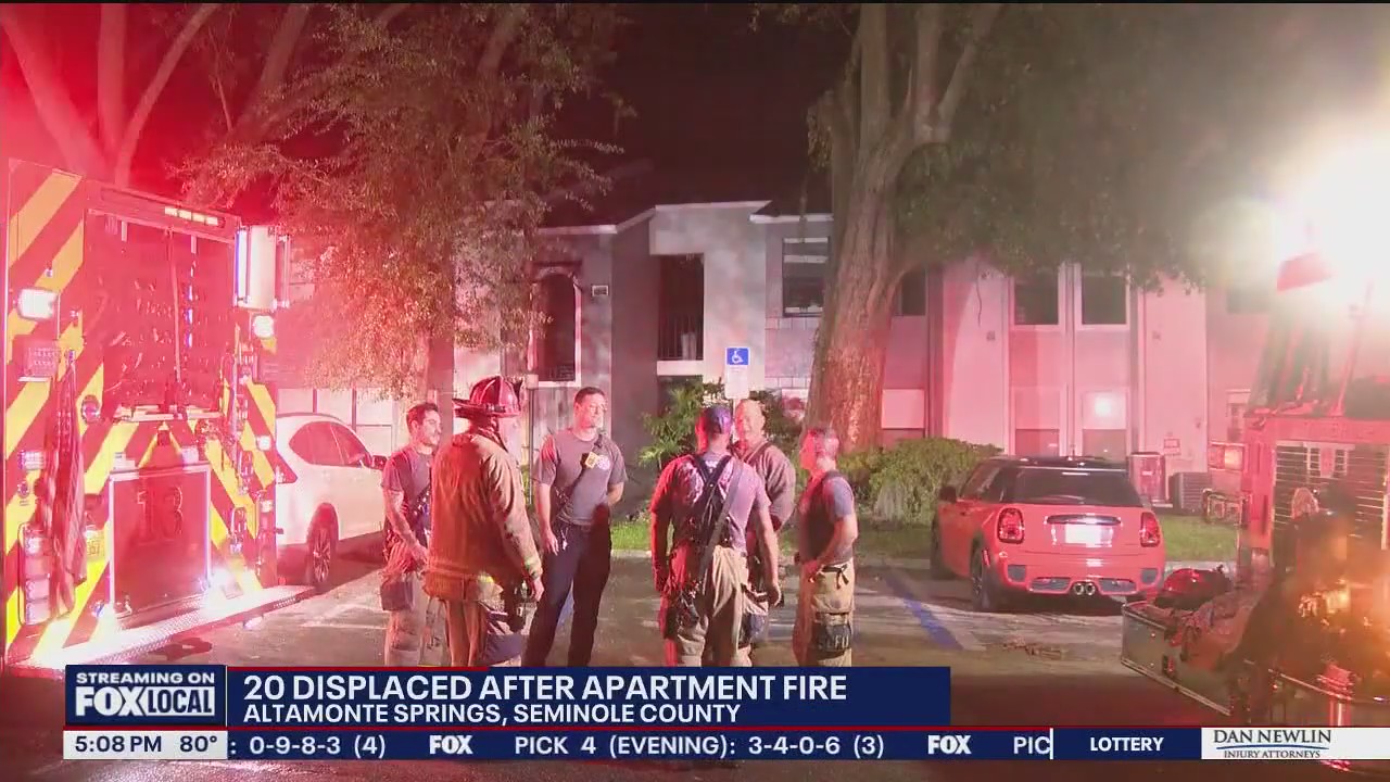 Fire displaces 16 families at Altamonte Springs complex
