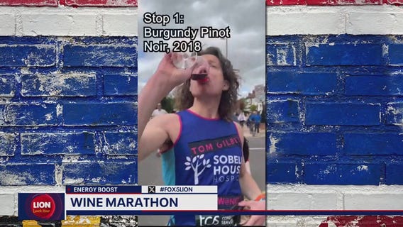 TikTok user does wine tasting during London marathon