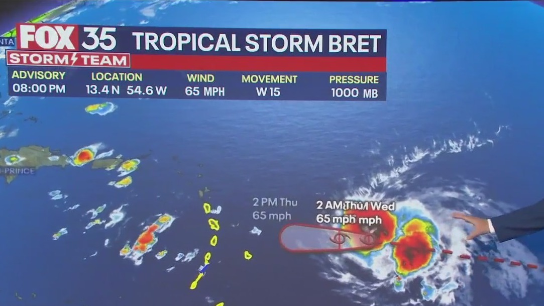 Bret intensifies before impacting Caribbean
