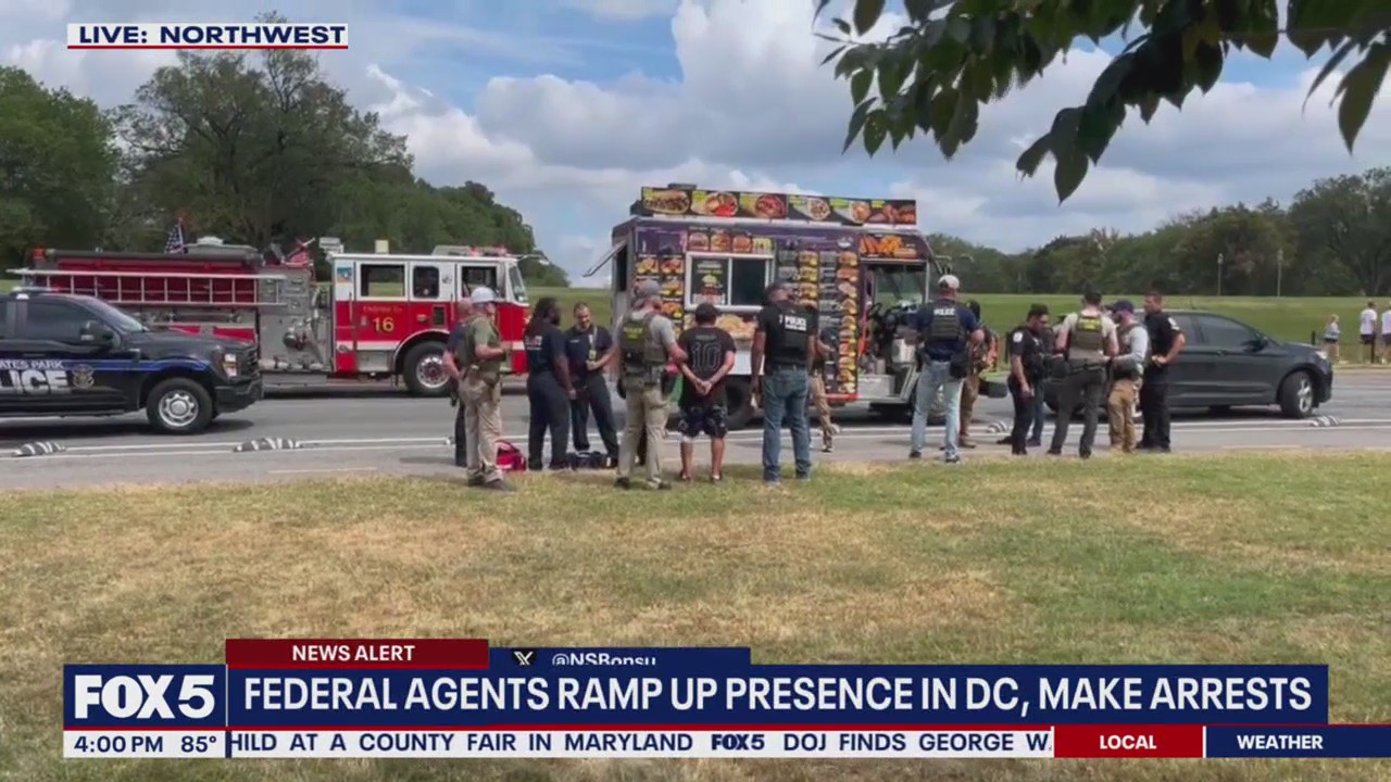 Federal agents arrest man near food truck at the National Mall