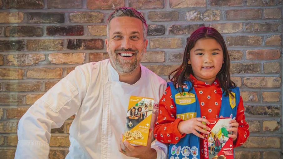 Local Girl Scout partners with celebrity chef to make delicious dessert