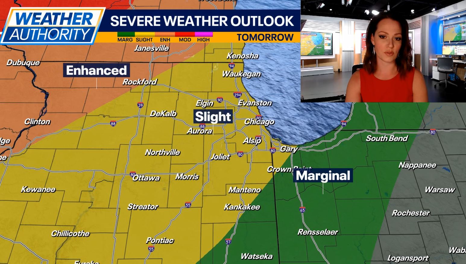 Chicago weather: Strong to severe storms may move into Chicagoland Monday night