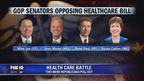 Health care battle: 2 more Republicans pull out