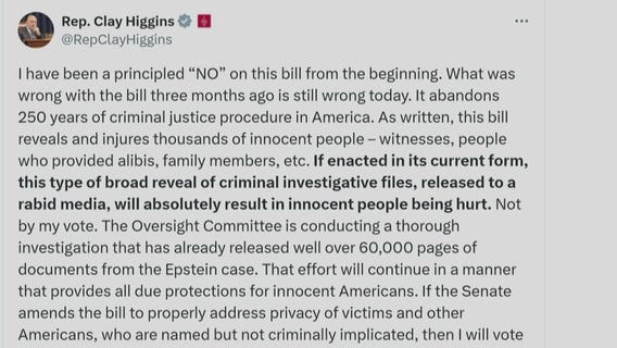 House overwhelmingly votes to release Epstein files